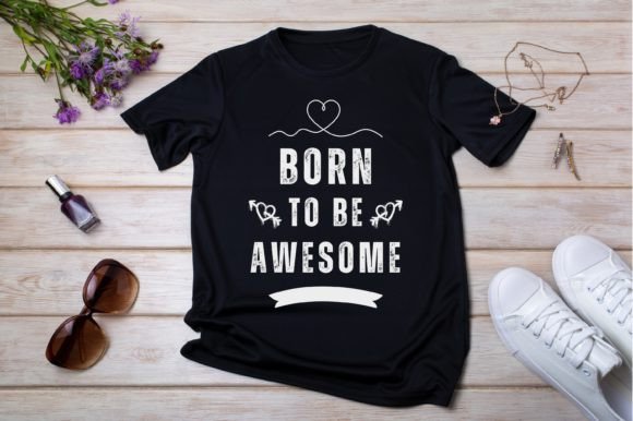 Download Born to Be Awesome Modern Typography - Modern Collection