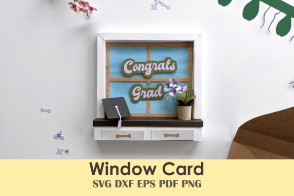 Download Window Greeting Card with Orchid - Greeting card Collection