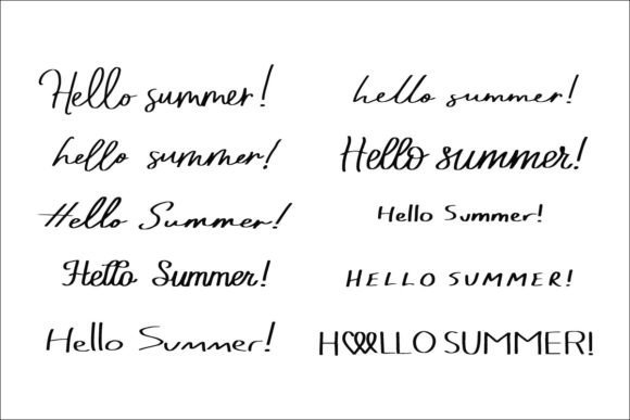 Download 10 Variety of Hello Summer Greetings - Summer Collection