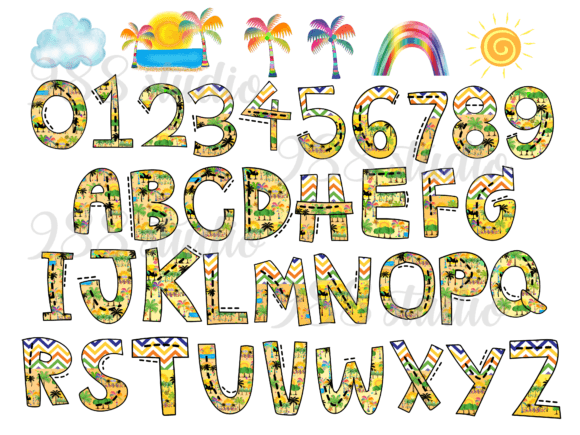 Download Summer Fonts Clip Art, Tree Png, Beach - Summer Collection