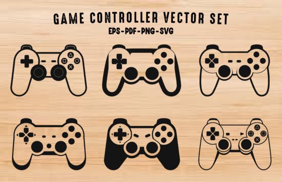 Download Game Controller Silhouette Outline Set - Premium Resources